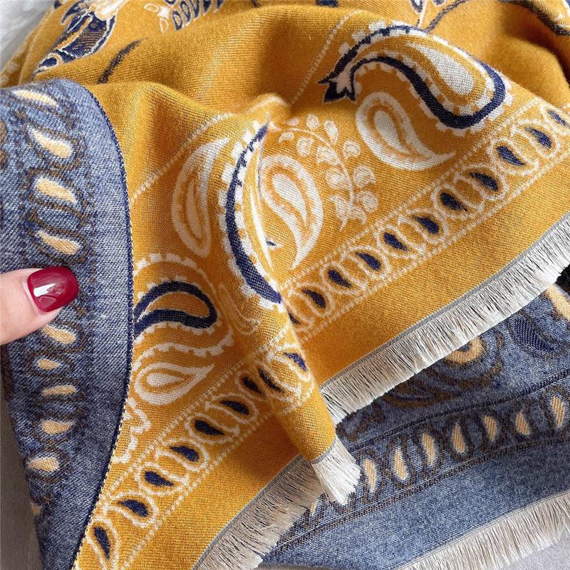 Imitation Cashmere Sun Protection Silk Shawl for Summer - Dual-Use Scarf and Outerwear