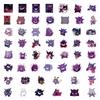 50 Stück Niedliche Pokemon Gengar Aufkleber DIY Motorrad Telefon Skateboard Laptop PVC Wasserdicht Kinderspielzeug Graffiti Cartoon Abziehbilder