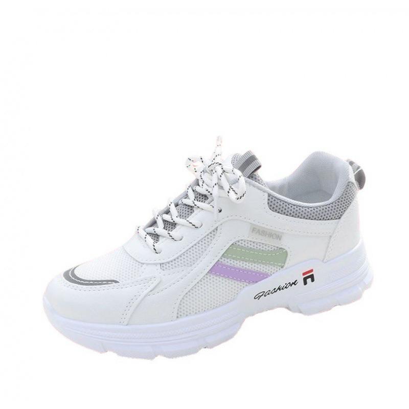 Dad Shoes Mädchen 2025 Neue Frühling- und Sommer-Trendschuhe Koreanische Edition Atmungsaktives Mesh Studenten-Sneakers Vielseitige Lässige Kleine Weiße Schuhe