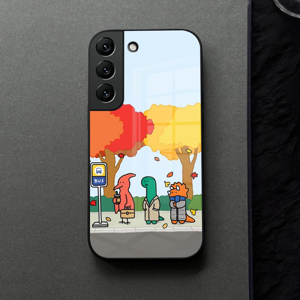 

Joguman Studio Phone Case Glass For Samsung Galaxy S21 S25 S22 S20 S24 S23 Ultra Fe Plus A16 A34 A54 A24 Coque Samsung S25