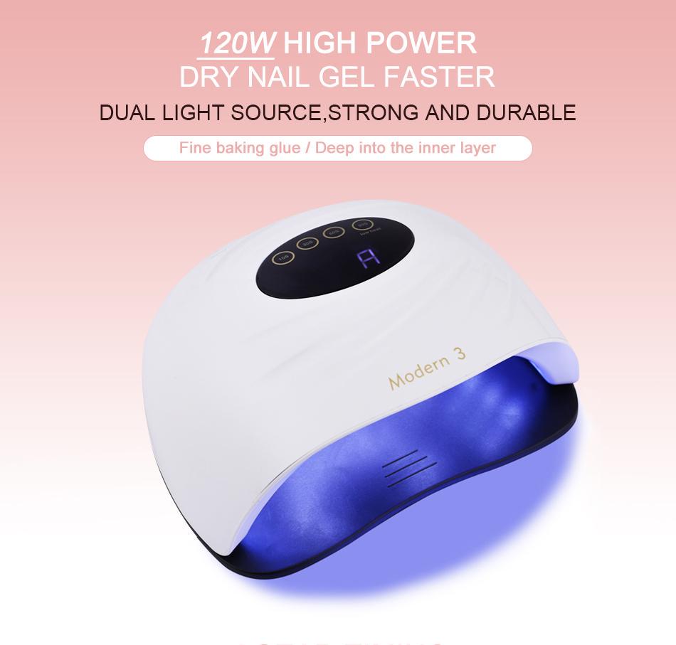 X5 Plus 54W UV LED Lamp Nail Dryer For Manicure Gel Nail Lamp 10s 30s 60s 99s Timer Drying Lamp
