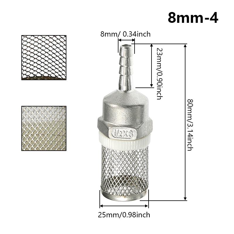 4~10Mm Hose Filter Stainless Steel Mesh Strainer Garden Irrigation Car Washing Aquarium Filter Water Pump Filtering Apparatus