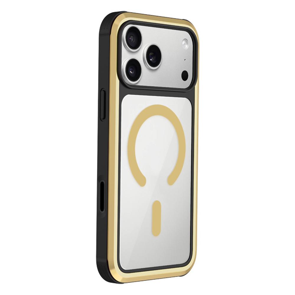 

KZDOO Чохол для iPhone 17 Pro Сумісний з MagSafe Металева Рамка ТПУ + ПК Чохол для Телефона з Алюмінієвою Кнопкою