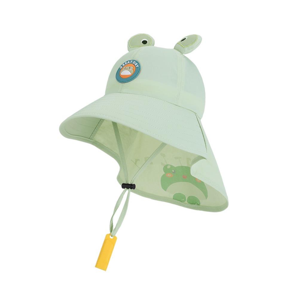 

Whistle~ Sun Protection Children s Sun Hat Big Brim Children Beach Cap Outdoor зелений