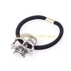 49MD Skull Hair Tie Skull Scrunchies Halloween Ponytail Holder Skull Elastic Bands Goth Hair Tie Punk Hair Scrunchies