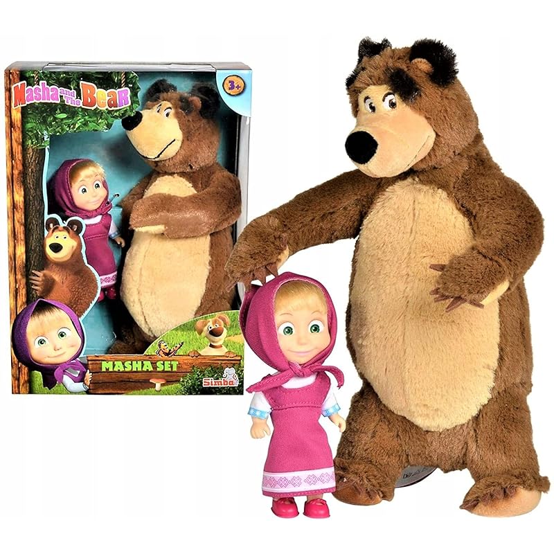 Witthart Masha and the Bear Doll Set Masha and the Bear 9.8 inches