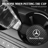 GLC GLB 2 Pezzi Sottobicchiere in Pelle Antirumore Tappetino per Tazza d'Acqua Cuscino Per Mercedes Benz AMG W203 W206 W220 W205 W211 W212 W201 W210 W10