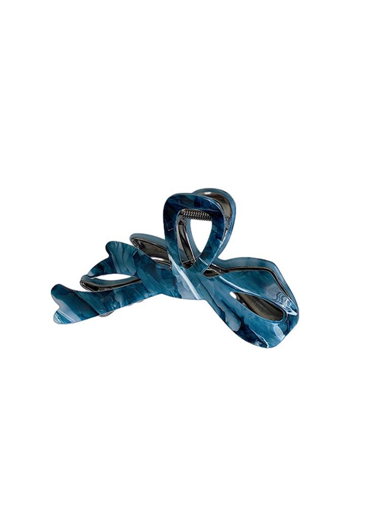 1pc Gradient Color Bow Clip Women's New High-end Clip Headband Hair Clip Shark Clip At the Back of the Head French Style