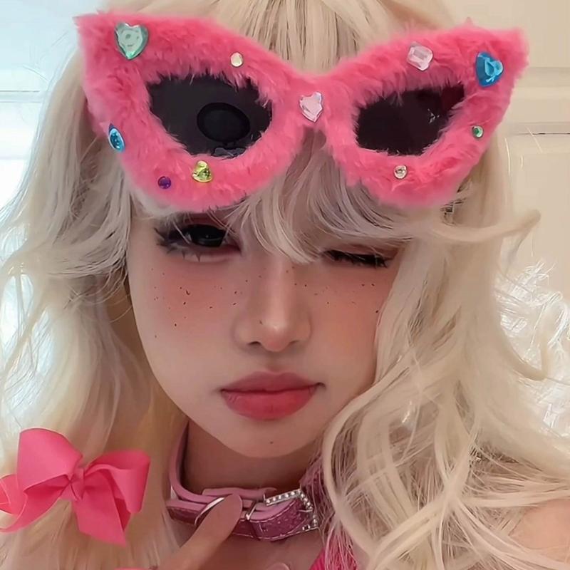 Hair Hoop Hair Accessories Sunglasses Headwear Sweet Style Headdress Y2k Hairband Acrylic Material for Girls Women Lady