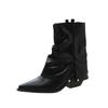 Pointed trousers boots fried street fashion boots women's 2025 new autumn and winter western cowboy boots comfortable square heel winter boots