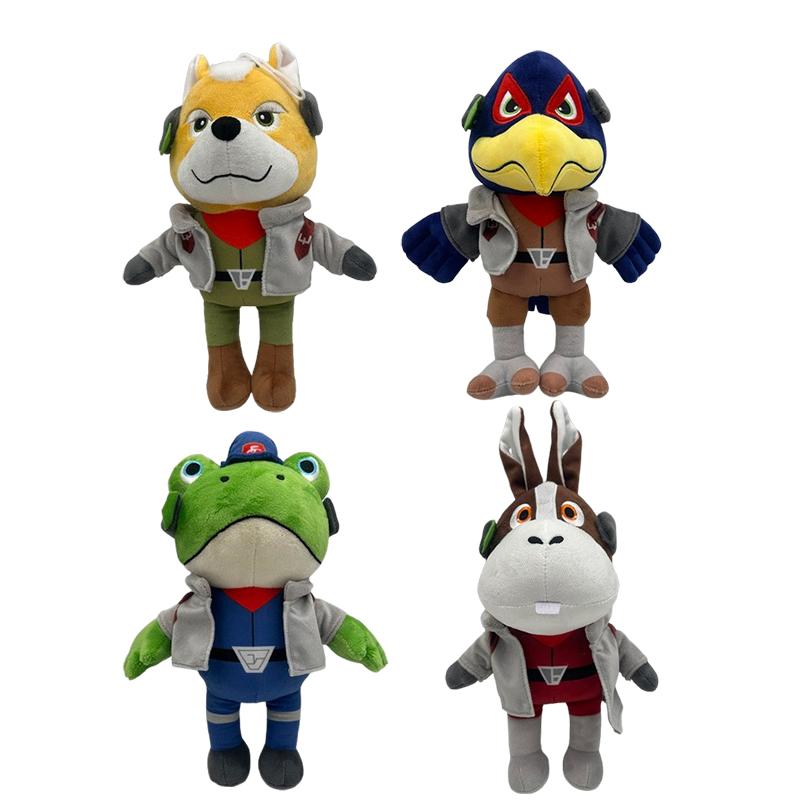 Peluche della Serie Star Fox - Morbido Peluche di Falco Peppy Slippy Carino a Tema Gioco Decorazione per la Casa Regalo di Compleanno per i Fan