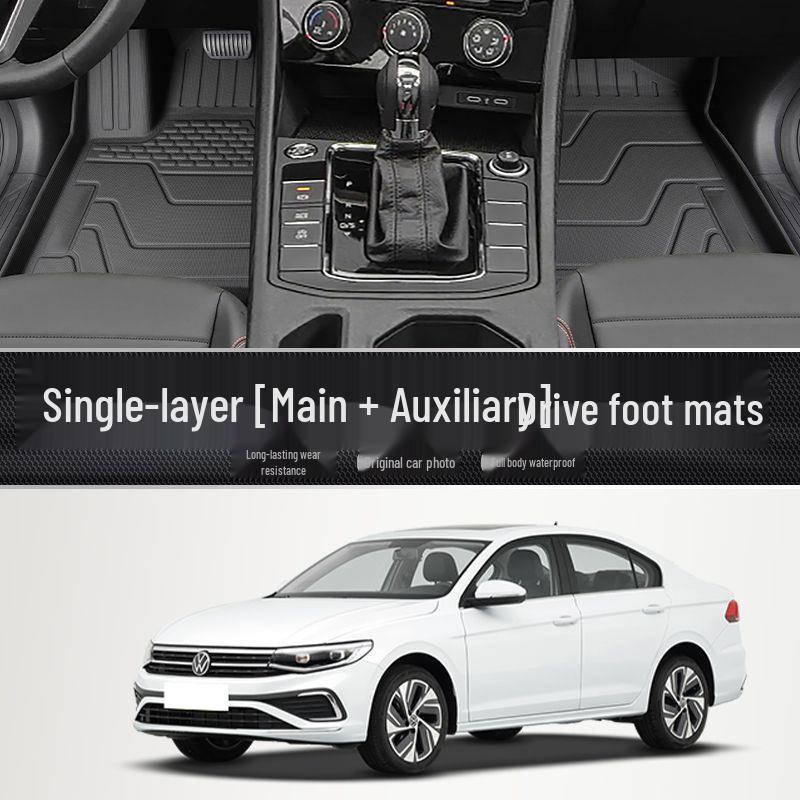 Waterproof TPE Full Surround Foot & Trunk Mats for Volkswagen Bora Legend 2019-2026 Volkswagen Bora, Eco-friendly