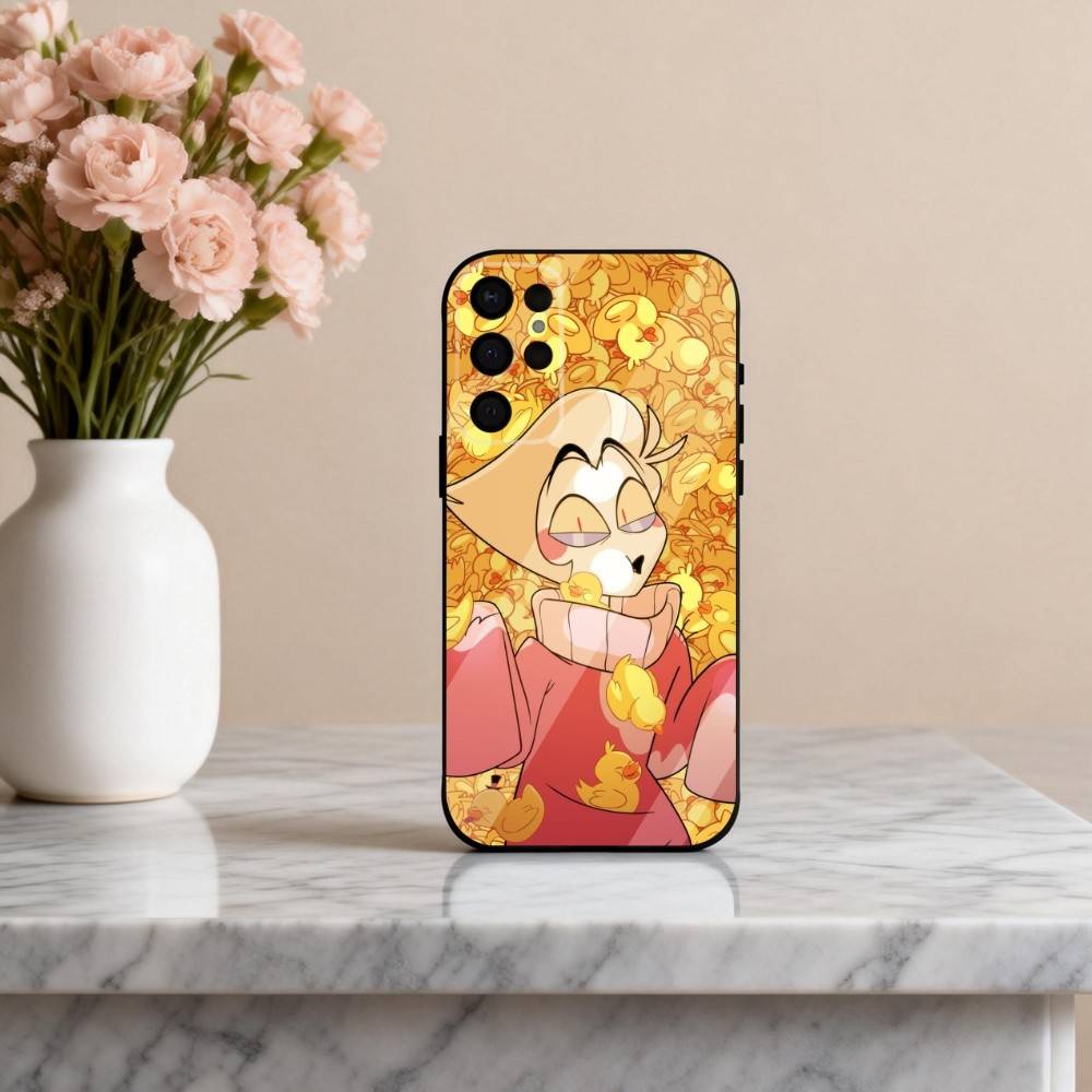 H-Hazbin H-Hotel L-Lucifer M-Magne Phone Case For Samsung S25,24,23,22,30,21,10,9,Ultra,Plus,Lite,FE,4,5 G Soft Black Case