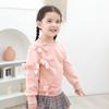 Girls' Korean Style Fleece Sweatshirt - Autumn 2024 Children's Pullover