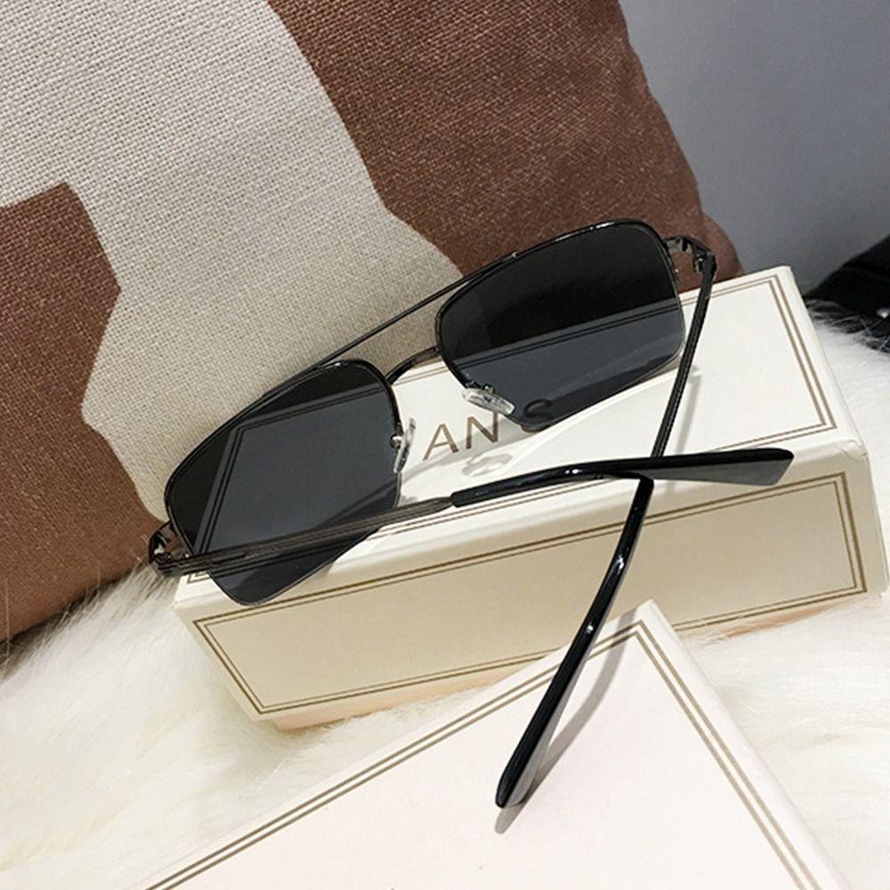 Halbrahmen Braune Sonnenbrille UV-Schutz Speziell für das Fahren Entwickelt Quadratische Form Sonnenbrille Outdoor Klassisch