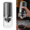 Electric Coffee Grinder One Touch Automatic Cordless Portable Quiet Coffee Beans Grinder for Home Use Black