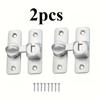 90/180 Degree Rotating Security Locks, Suitable for Barn Doors, Bathroom Sliding Doors, Garages, Bedrooms,Durable Zinc Alloy Security Door Locks