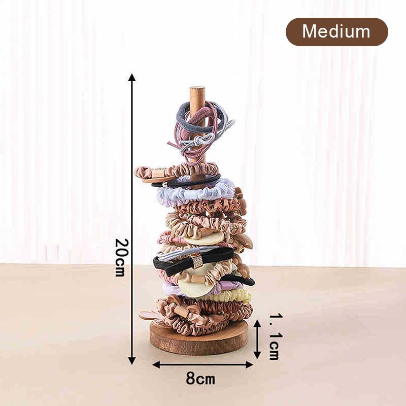 Holz-Haargummis Organizer Haargummis Displayständer Stirnband Armband Halter Haaraccessoires Organizer Aufbewahrungsregal