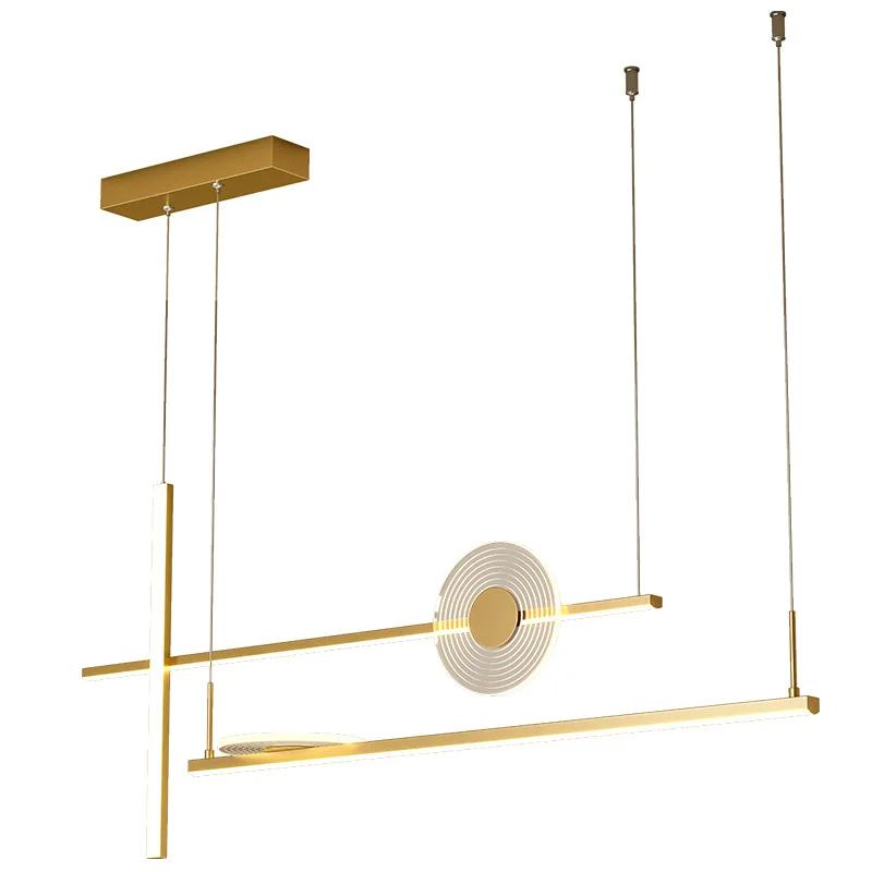 Gold Chandelier for Home Kitchen Dining Living Room Modern LED Hanging Ceiling Pendant Lamp Over The Table Indoor Lighting 2025