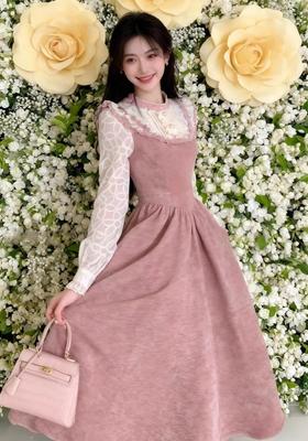 Long Dress with Frills and Long Lolita Cosplay Costume for Ladylike Butterfly Cute [Housaku Co., Ltd.] One-Piece Sleeves, Women, Design, Party,