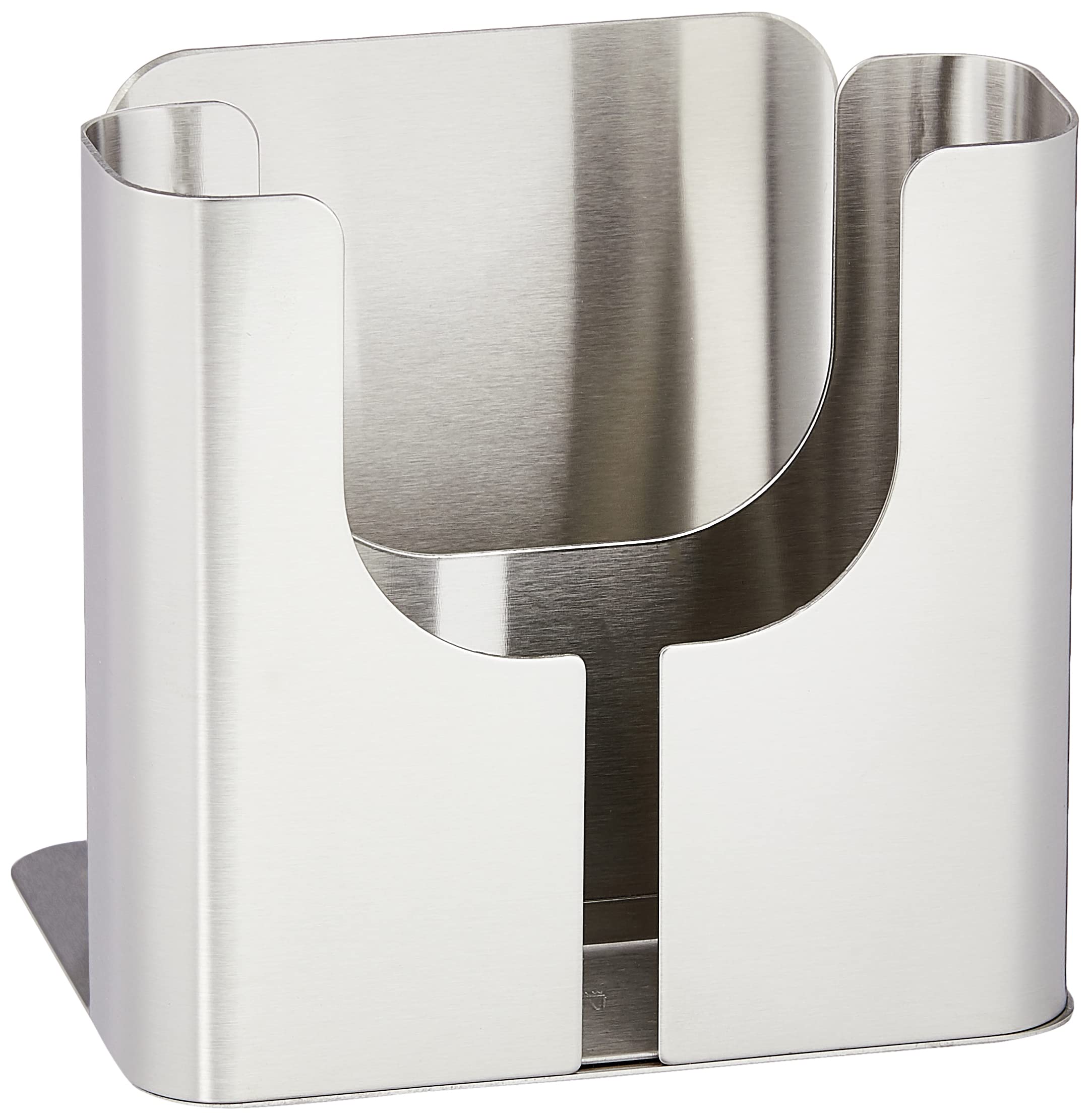 

Otsuka Glass Emtaka Napkin Stand with Menu Stand, Stainless Steel, Commercial Use, 102 x 80 x 95mm, Made in Japan, ETK-810