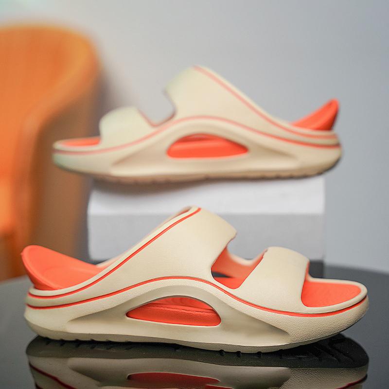 Trendiga herrtofflor Inomhus Utomhus Sandaler Strand Bekväma Mjuka Slides Nya Herr Fritidsskor Flip-flops Hemtofflor Sandaler