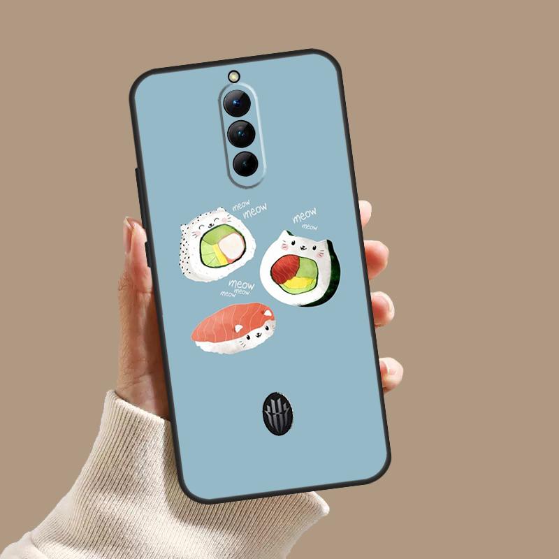 Sushi Food Case For ZTE Nubia Red Magic 10 10S 9S 8S 8 9 11 Pro Plus 6 7 6S 7S Pro 5G 6R 10 Air Cover