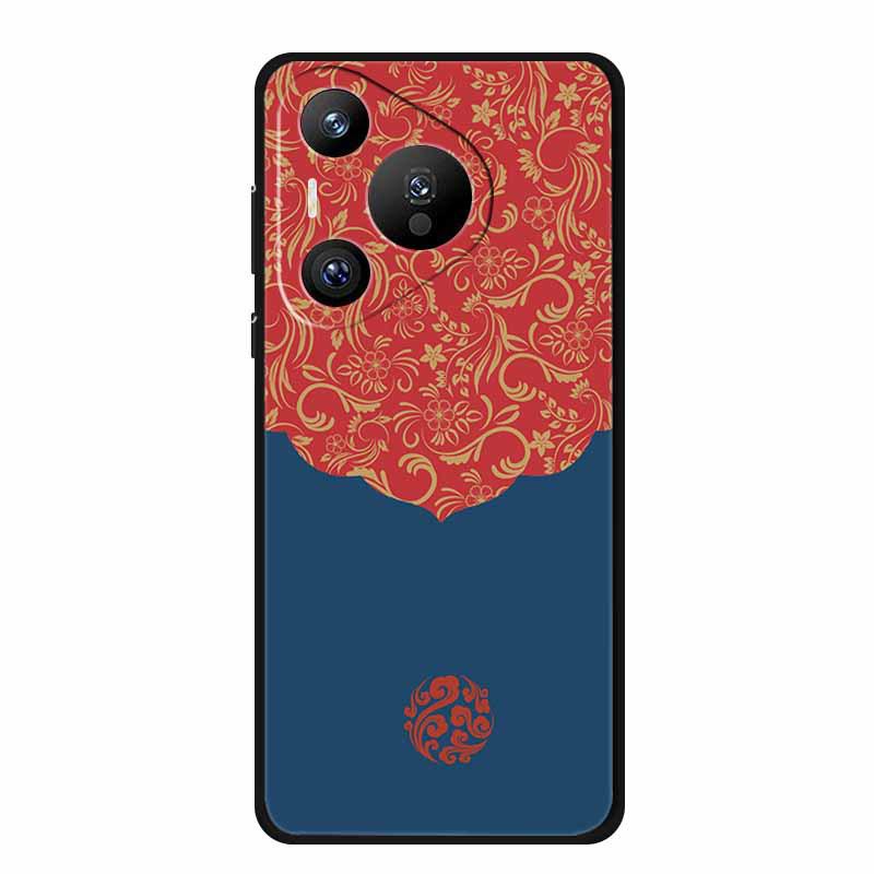 Huawei Pura 70 Pro Retro Embossed Texture Phone Case - Soft Color Painting Style