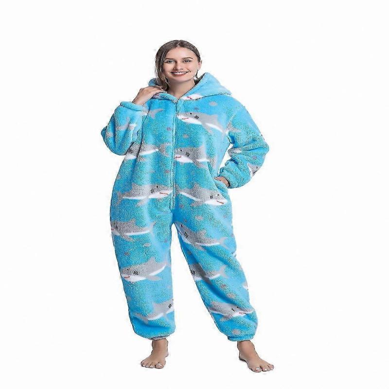 Women's Fleece Animal Onesie Pajamas for Adults, Halloween Cosplay Outfit