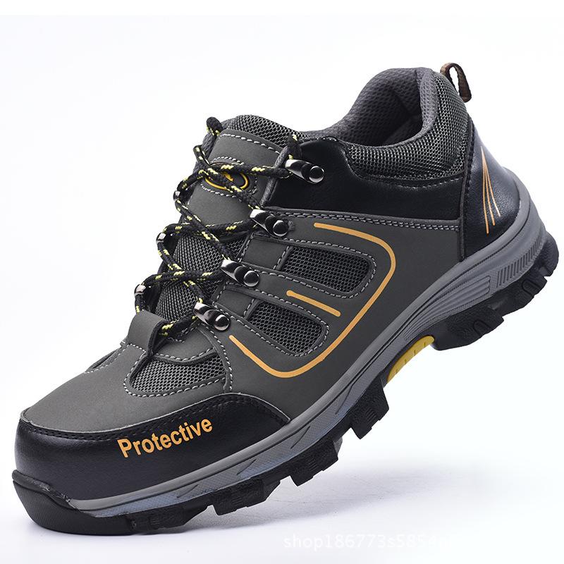 Labor Insurance Shoes Men's Breathable Anti-smashing and Anti-piercing Construction Site Safety Shoes