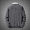 Corduroy lamb wool jacket men's winter loose fleece thickened casual lapel jacket men's clothes