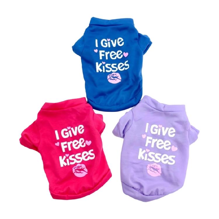 

3PCS Puppies Clothing Shirt Vest Printed Pet Puppies Vest T-shirt Breathable Dog Apparel Comfortable Summer Wear XS