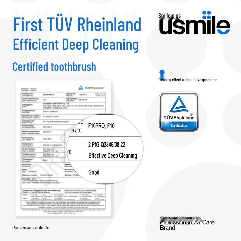 Usmile F10 PRO Dual-Screen Digital Electric Toothbrush CN plug (adapter included)