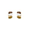 Hong Kong Retro Drip Glaze Twisted Bean Earrings for Women - Unique Design, Versatile and Stylish