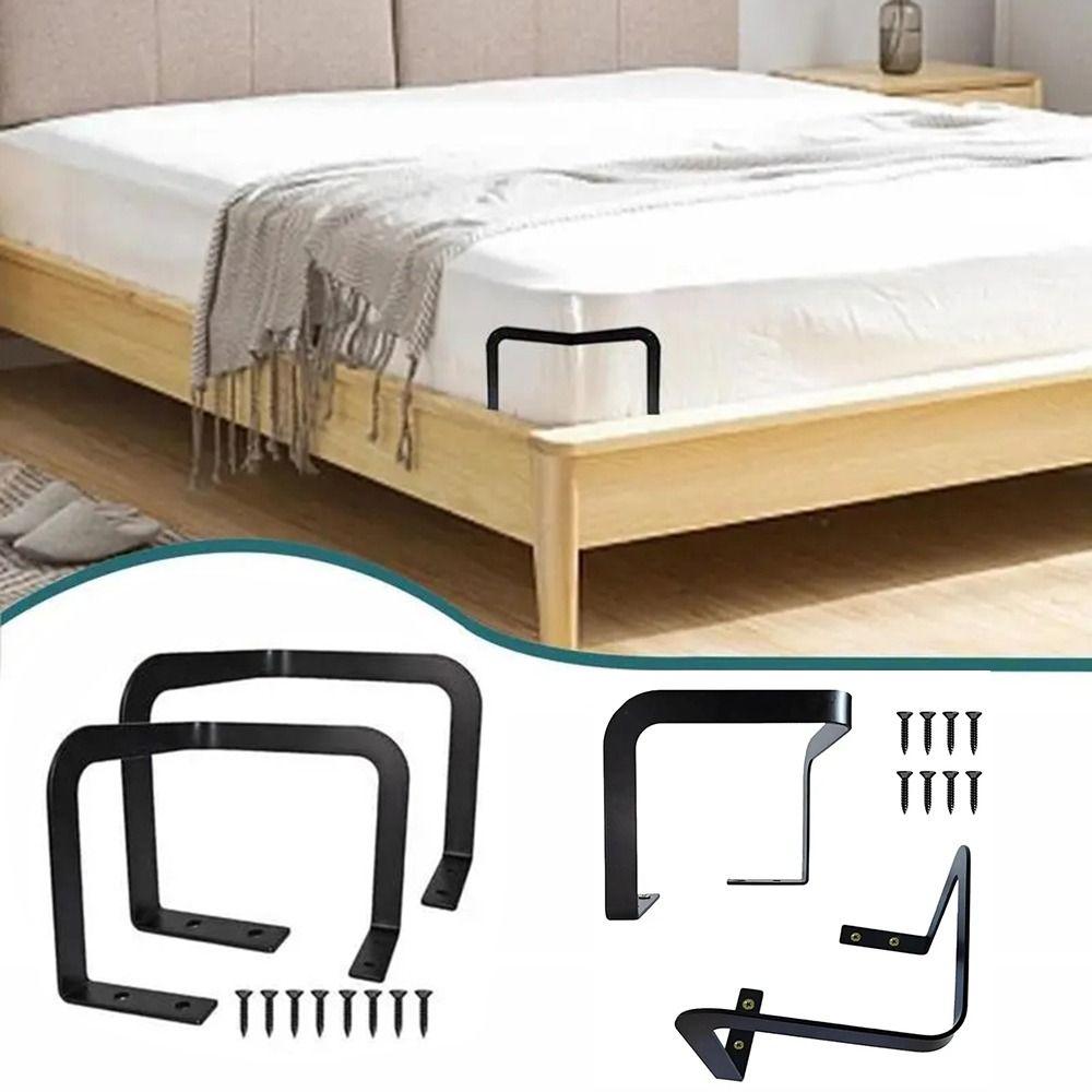 2Pcs Sturdy Mattress Retainer Bar Metal Mattress Corner Fixing Rods  Home Improvement