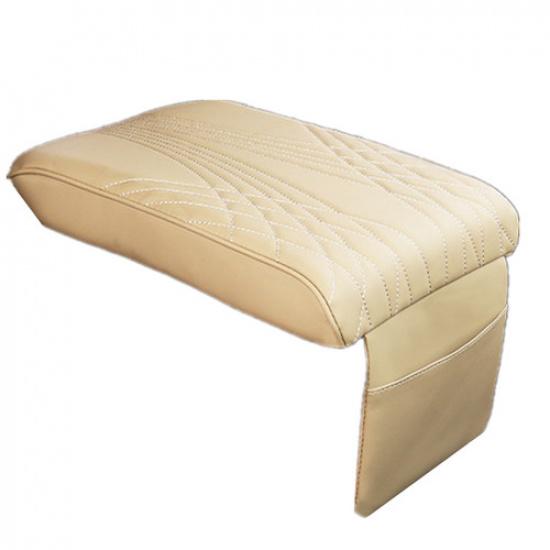 Car Armrest Pad Cover Center Console Box Rest Mat Heighten Cushion PU Leather