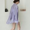 Navava Loose Fit Back Slit Thin Sheer Long Sleeve Shirt Nb2588