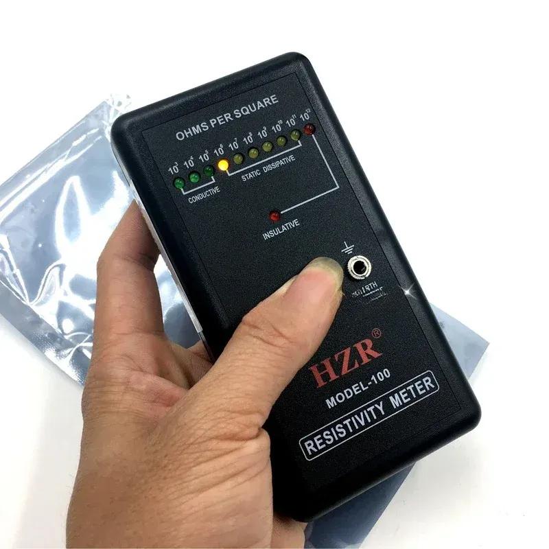 MODEL-100 Portable Impedance Surface Resistance  ESD Electrostatic Impedance Anti Static Surface Resistance Tester