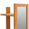Wall Mirror with Shelves 30*30*120 cm Solid Teak Wood
