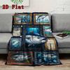 Tuna Art Collection 2D Flat Pattern Flannel Blanket, High quality All Seasons, Home Decor, Warmth and Comfort, Perfect for Christmas Gifts.