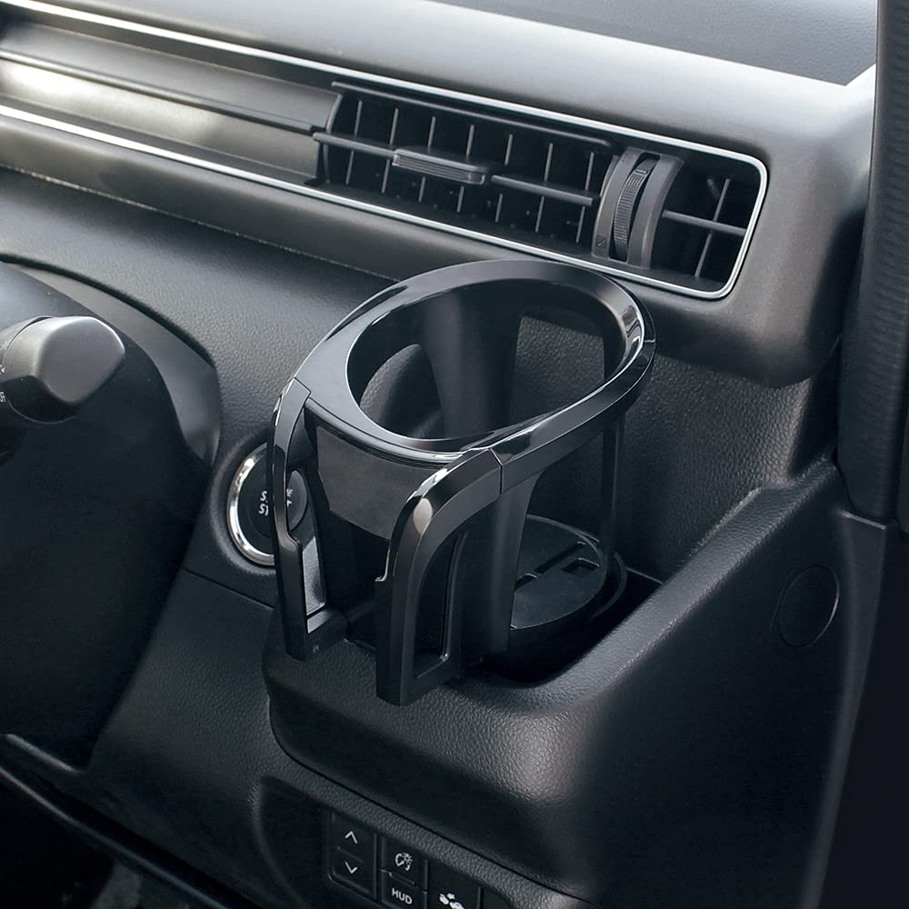 Tsuchiya Yac PF-358 Car Goods Drink IN Smooth Smartphone Holder, Black, Length 6.1 x