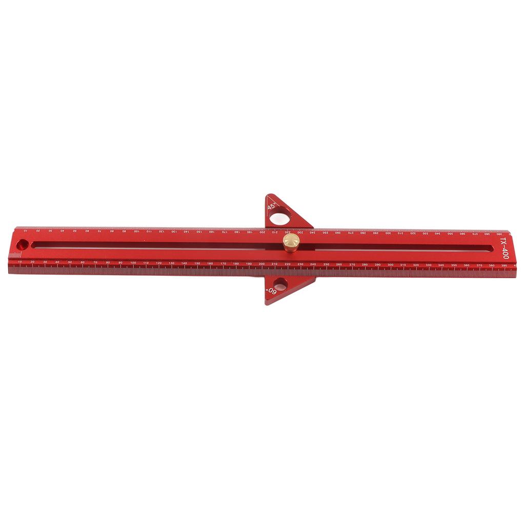 Woodworking T Track Ruler Multifunctional Aluminum Alloy Portable Wood Measuring Angle Ruler