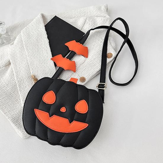 Pumpkin Crossbody Bag Halloween Pumpkin Purse Shoulder Bag with Adjustable Shoulder Strap for Party Street Daily Wear