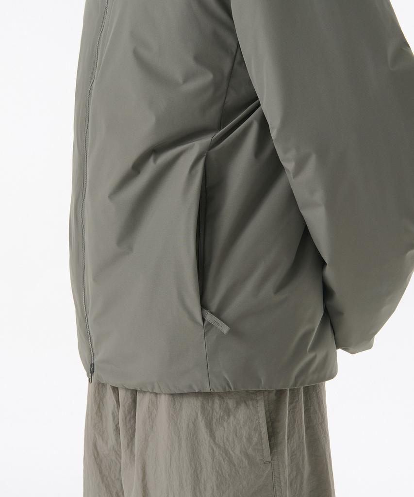 Musinsa Standard Hooded All-Round Padded Jacket [Khaki Gray]