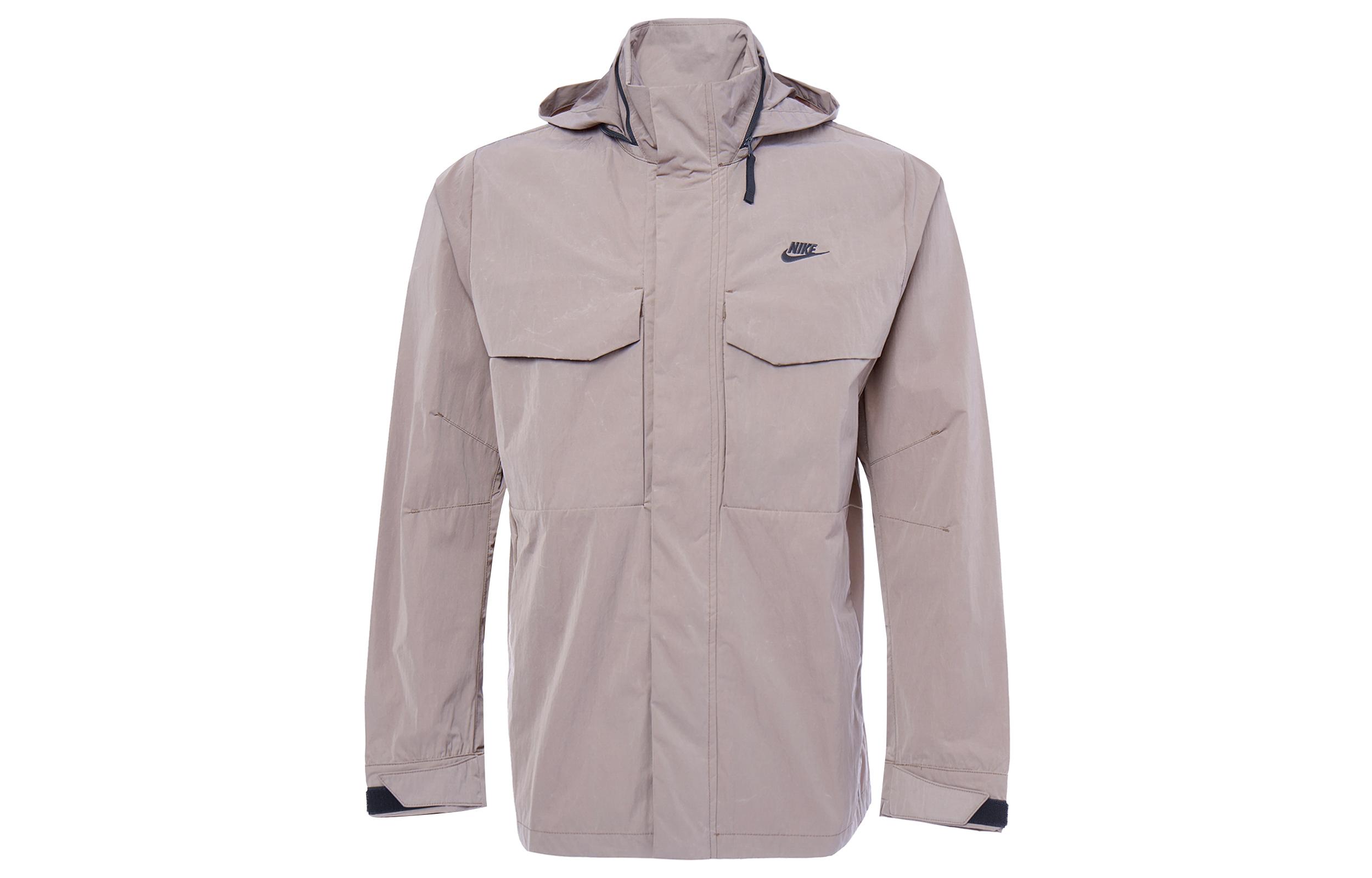 Nike Jackets Men s Gray Hooded Moderate Workwear DC6771-229 XXL