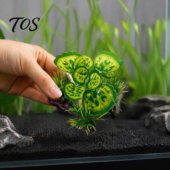 Betta Fish Hiding Spot Aquarium Artificial Plant, Realistic Plastic Plants, Underwater Faux Greenery, Decorative PVC Tank Foliage Fake Aquatic Plants