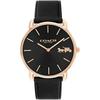 Coach Elliot 36mm Black Leather Black 14504381 Wrist Watch