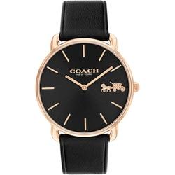 Coach Elliot 36mm Black Leather Black 14504381 Wrist Watch