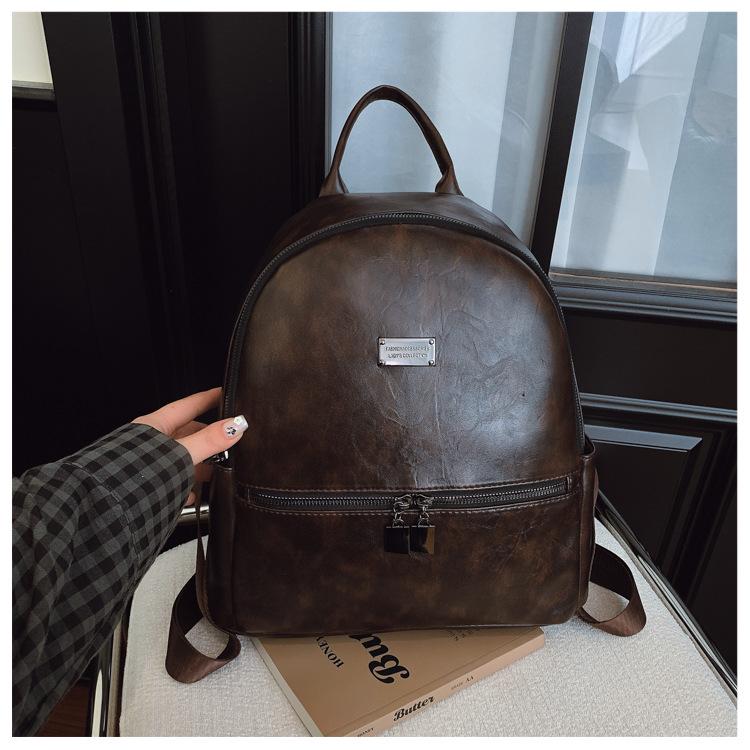 

2025 Модный женский рюкзак в корейском стиле: Мягкая кожа, идеально подходит для шопинга и школы