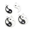 Fashion New Alloy Metal Drop Oil Two-Sided Kit Tai Chi Bagua Macroporous Charms